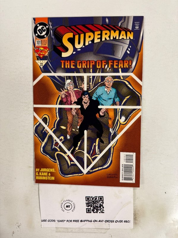 Superman #101 (DC Comics, 1995), raw comic book in NM condition — front cover