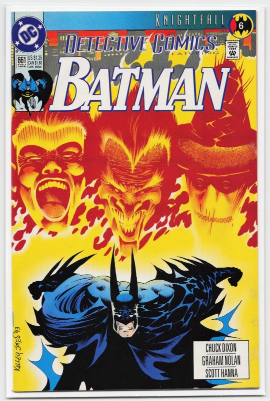 Detective Comics #661 (DC Comics, 1993), raw, ungraded comic book — front cover