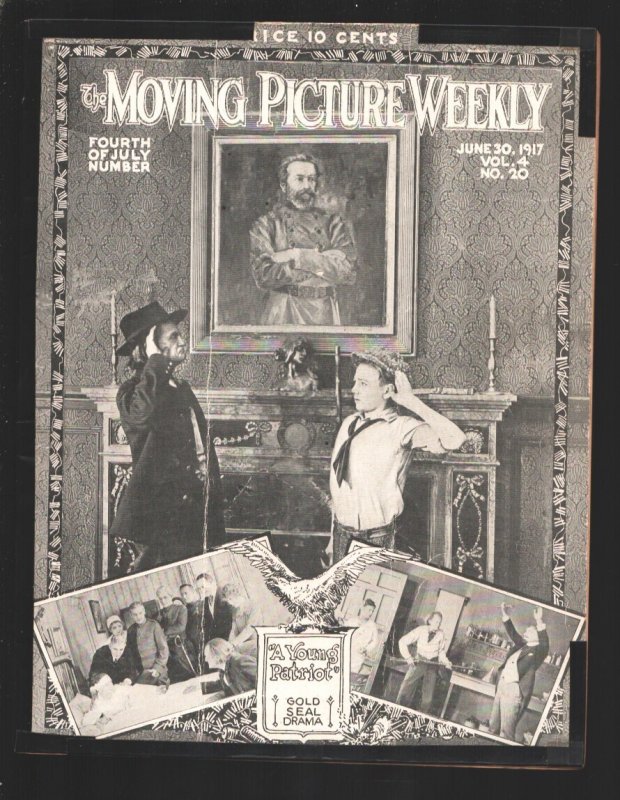 MAG: Moving Picture Weekly 6/30/1917-Lon Chaney & Harry Carey-Movie Star Phot..., raw, ungraded comic book — front cover