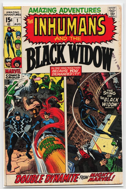 Amazing Adventures #1 (Marvel Comics, 1970), raw, ungraded comic book — front cover