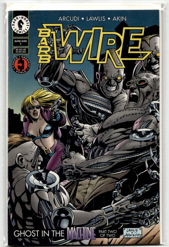 Barb Wire #5 (Dark Horse Comics, 1994), raw, ungraded comic book — front cover