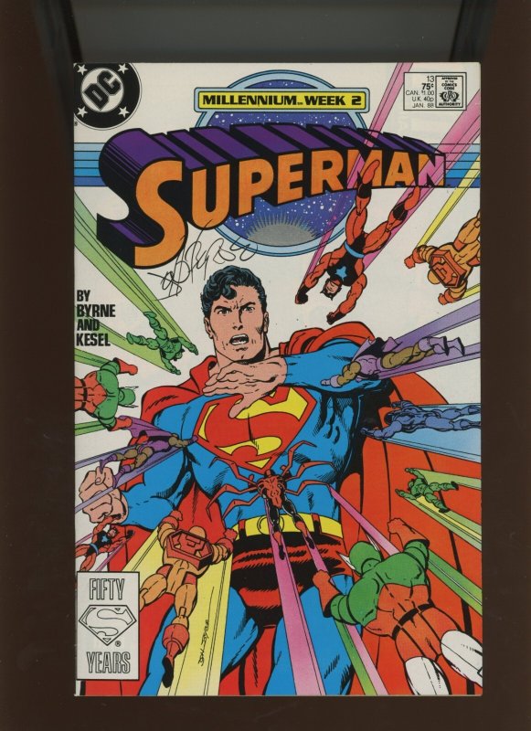 Superman #13 (DC Comics, 1988), raw comic book in 9.2 condition — front cover