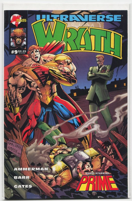 Wrath #9 (Image Comics, 1994), raw, ungraded comic book — front cover