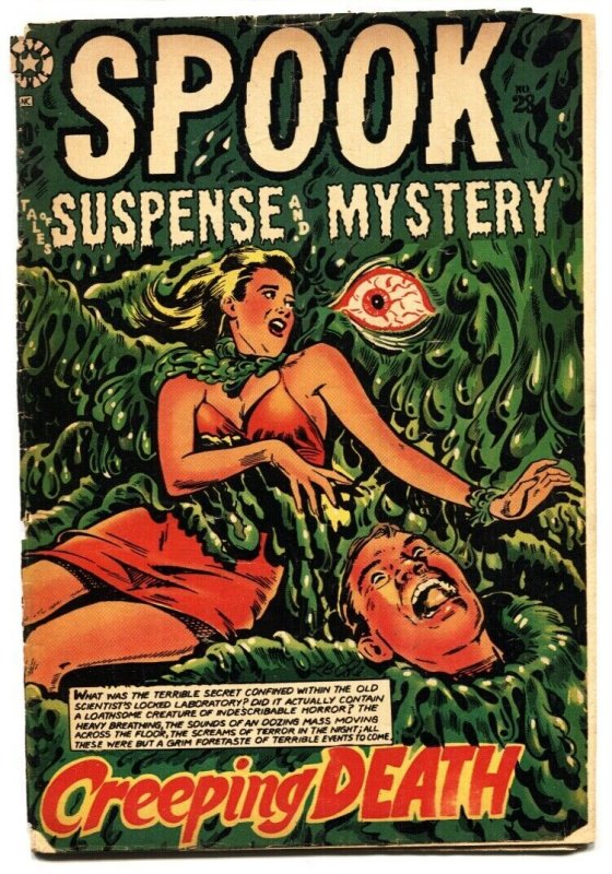 Spook #28-1954-Star-Lb Cole-Eyeball Horror-Rulah-Good Girl Art, raw, ungraded comic book — front cover