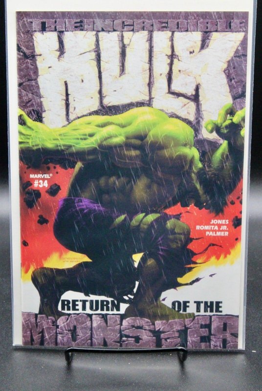 Incredible Hulk #34 (Marvel Comics, 2002), raw, ungraded comic book — front cover