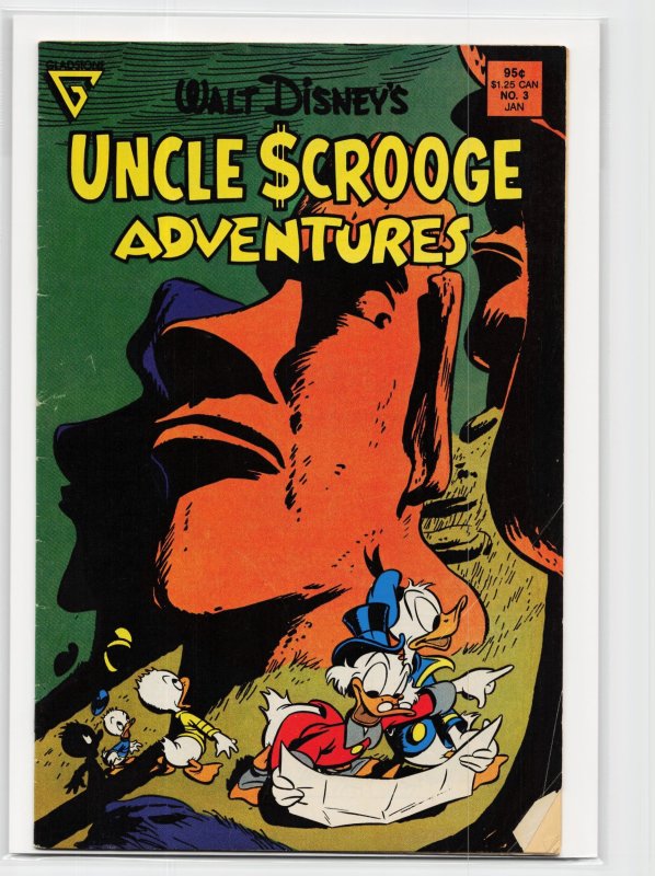 Walt Disney's Uncle Scrooge Adventures #3 (Gladstone, 1988), raw, ungraded comic book — front cover