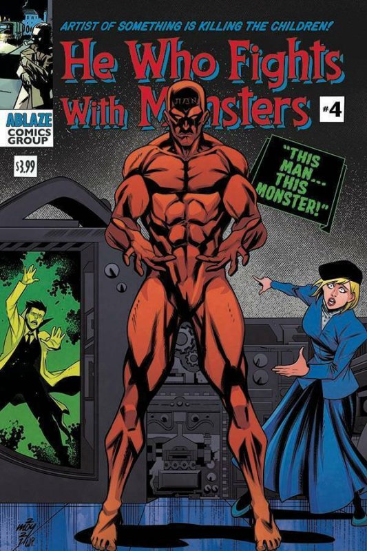 He Who Fights with Monsters #4 (2021), raw comic book in VF/NM condition — front cover