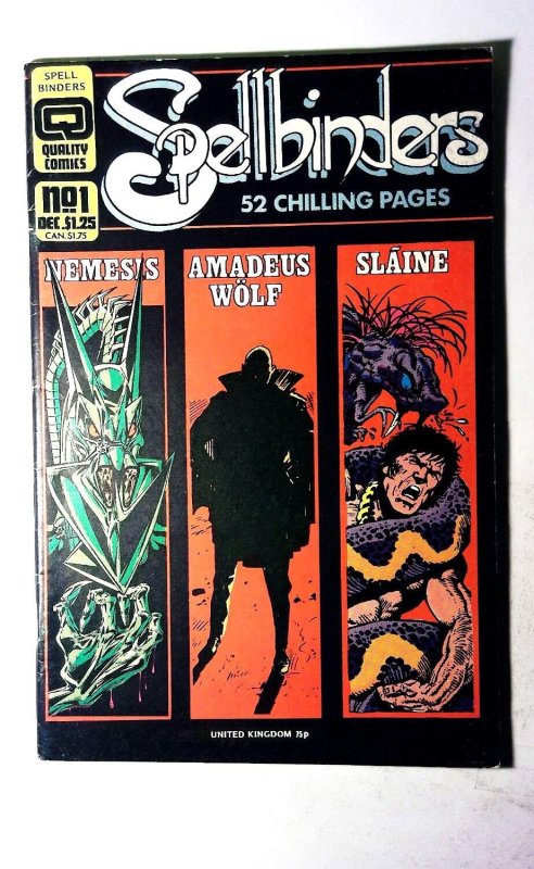 Spellbinders #1 (1986), raw, ungraded comic book — front cover