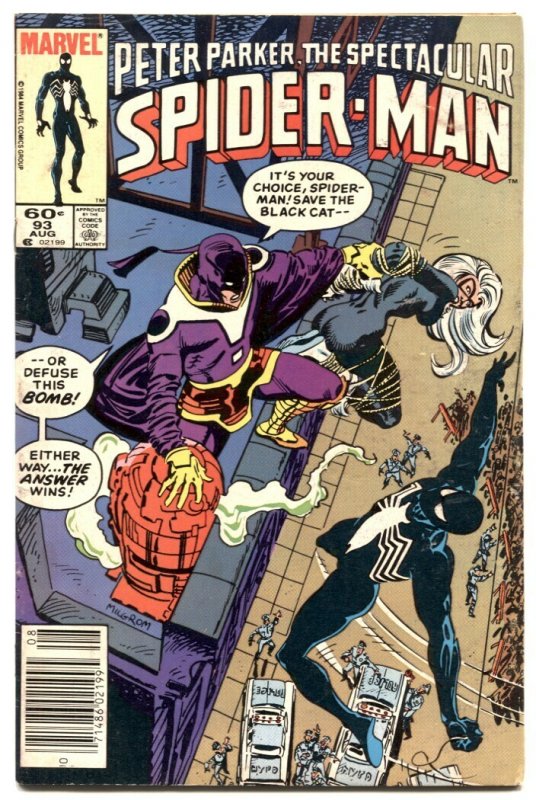 Spectacular Spider-Man #93 - 1984 - Marvel - FN - Comic Book (Marvel Comics, 1984), raw comic book in FN condition — front cover