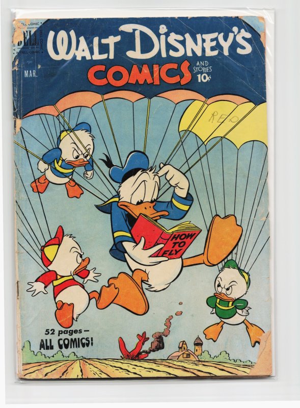 Walt Disney's Comics and Stories #126 (Dell, 1951), raw, ungraded comic book — front cover