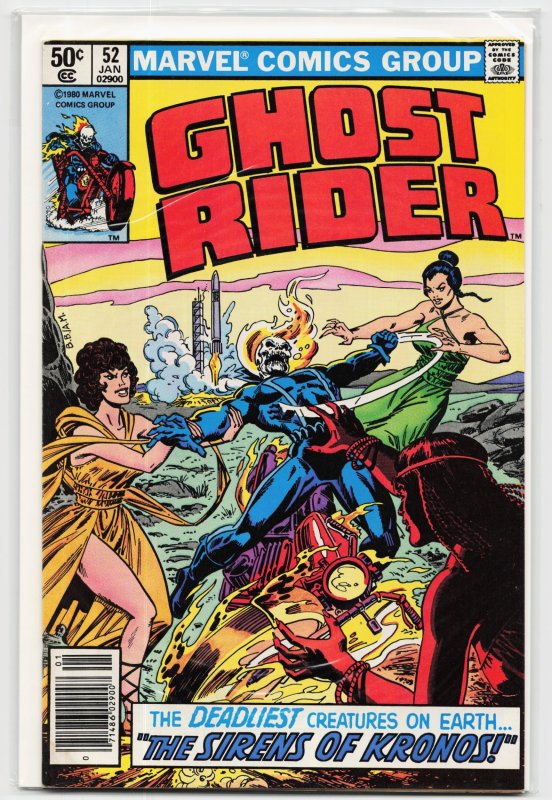 Ghost Rider #52 (Marvel Comics, 1981), raw, ungraded comic book — front cover