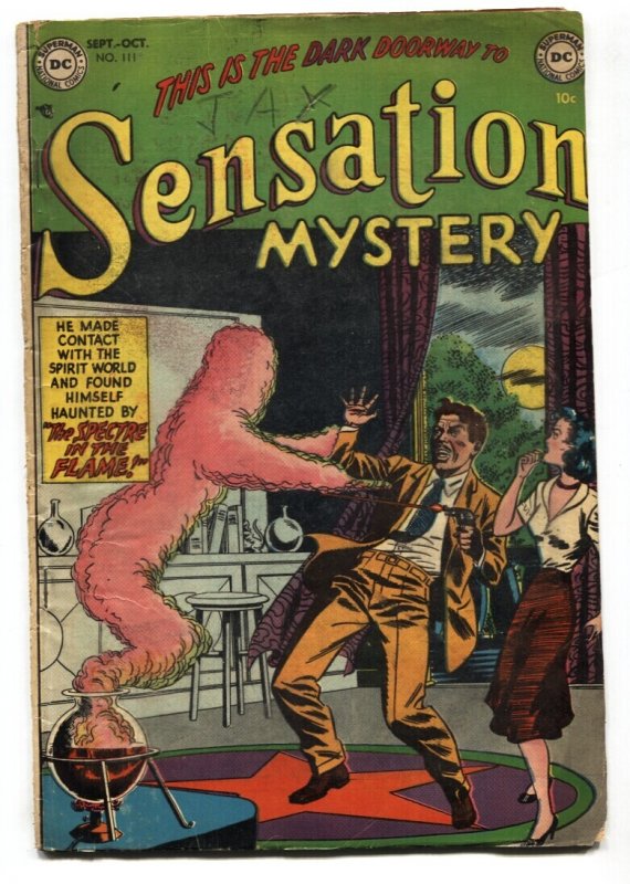 Sensation Mystery #111 (DC Comics, 1953), raw comic book in VG condition — front cover