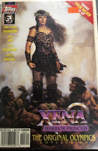 Xena: Warrior Princess: And the Original Olympics #3 (1998), raw, ungraded comic book — front cover