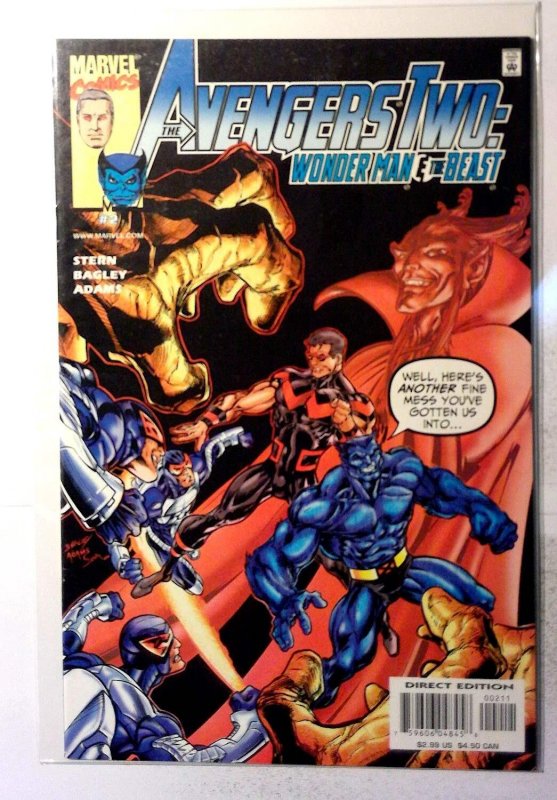 Avengers Two: Wonder Man and Beast #2 (Marvel Comics, 2000), raw, ungraded comic book — front cover