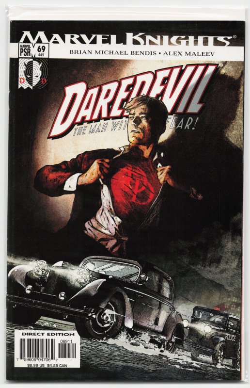 Daredevil #69 (Marvel Comics, 2005), raw, ungraded comic book — front cover