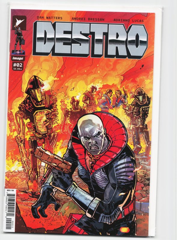 Destro #2 (Skybound Entertainment, 2024), raw, ungraded comic book — front cover