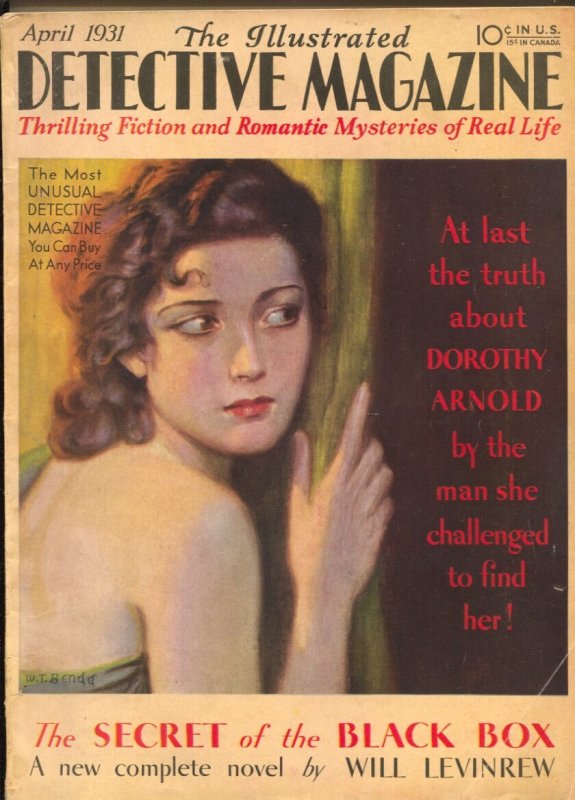 MAG: Illustrated Detective Magazine 4/1931-Tower-W.T. Bendt Good Girl art Cov..., raw, ungraded comic book — front cover