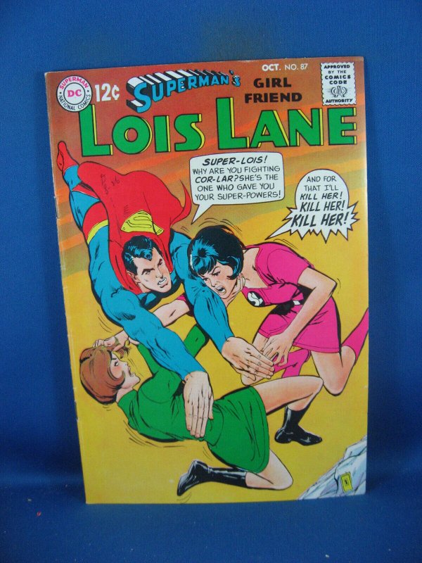 Superman Girlfriend Lois Lane #87 (DC Comics, 1968), raw comic book in VF condition — front cover