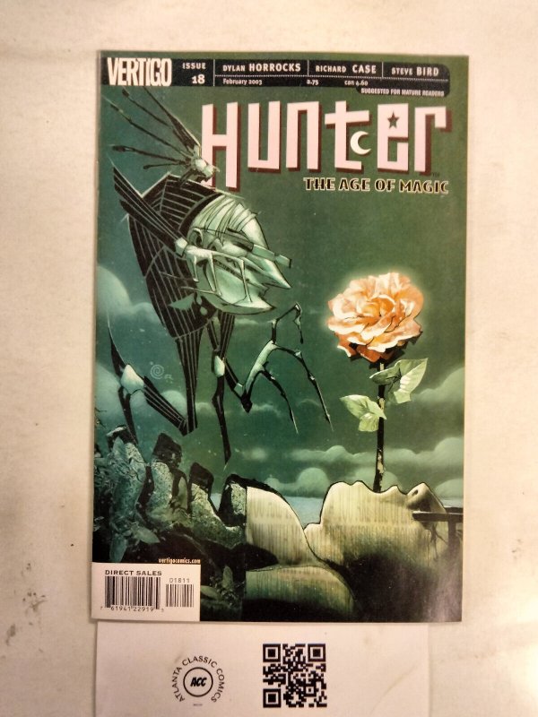 Hunter the Age of Magic #18 (DC Comics), raw comic book in NM condition — front cover