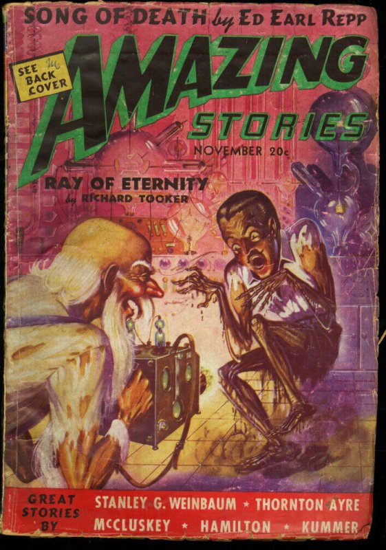 Amazing Stories--November 1938--Pulp Magazine----VG- (1938), raw comic book in VG- condition — front cover