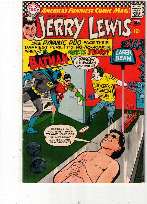 Jerry Lewis, Adventures #97, raw comic book in FN condition — front cover