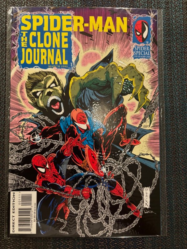 Spider-Man: The Clone Journal (1995) (1995), raw, ungraded comic book — front cover