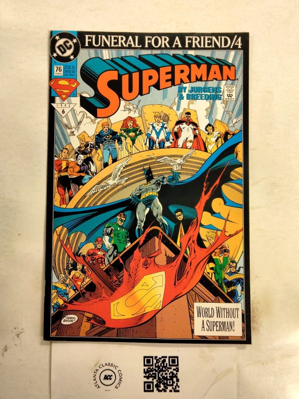 Superman #76 (DC Comics, 1993), raw comic book in NM condition — front cover