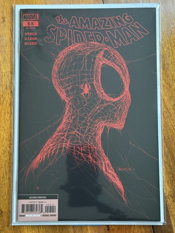The Amazing Spider-Man #55 (Marvel Comics, 2021), raw comic book in NM 9.4 condition — front cover