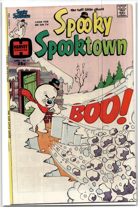 Spooky Spooktown #62 (1976), raw, ungraded comic book — front cover