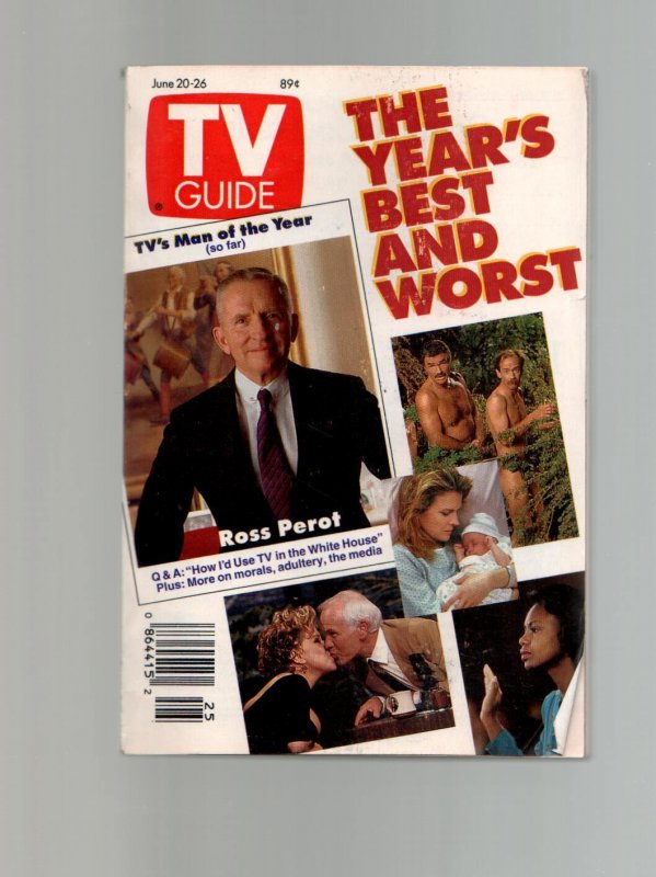MAG: TV Guide-Ross Perot-New York Metro Edition-June 1992-VG (1992), raw comic book in VG condition — front cover