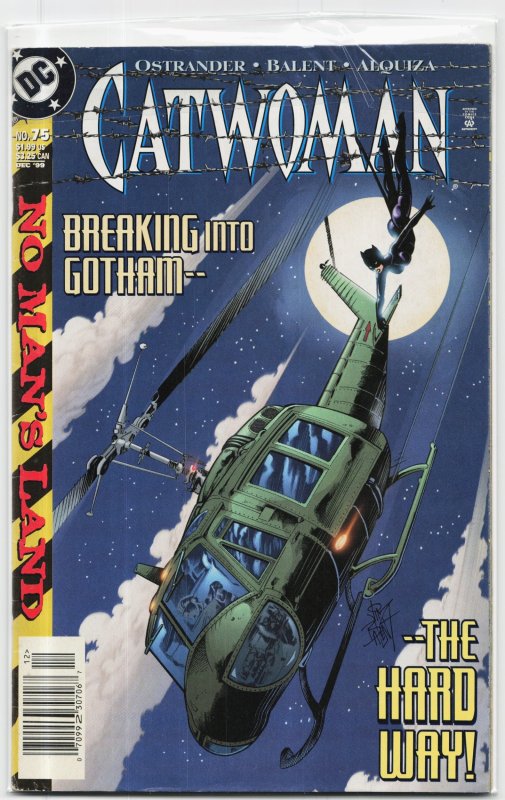 Catwoman #75 (DC Comics, 1999), raw, ungraded comic book — front cover
