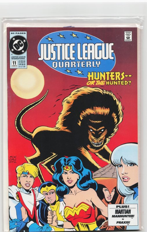 Justice League Quarterly #11 (1993), raw, ungraded comic book — front cover