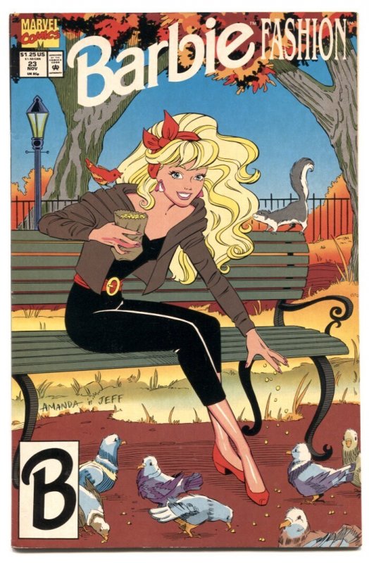 Barbie Fashion #23 (Marvel Comics, 1992), raw comic book in VF- condition — front cover