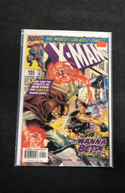 X-Man #33 (Marvel Comics, 1997), raw, ungraded comic book — front cover