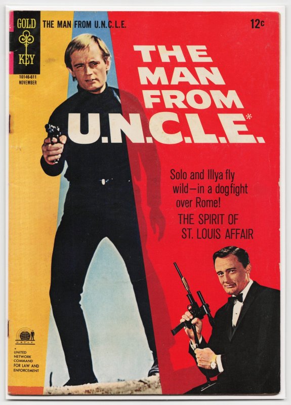The Man from U.n.c.l.e #9, raw, ungraded comic book — front cover