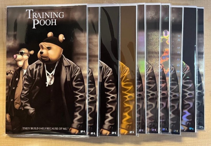 Do You Pooh Training Day Movie Poster Homage 12 Book AP Lot with Chrome & Metal, raw, ungraded comic book — front cover