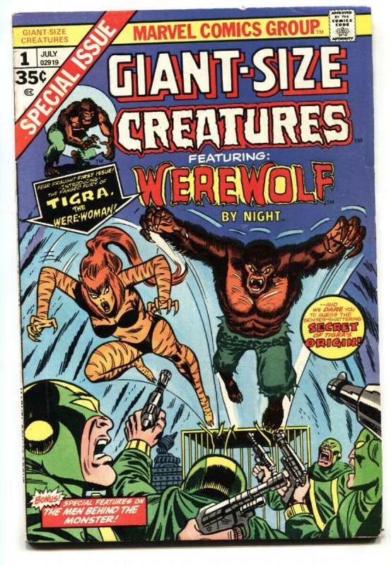 Giant-Size Creatures #1 (1974), raw comic book in FN condition — front cover