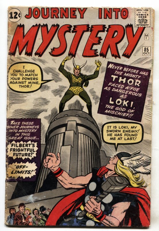 Journey into Mystery #85 - 1962 - Marvel - VG - Comic Book (Marvel Comics, 1962), raw comic book in VG condition — front cover