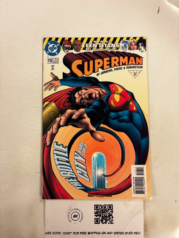 Superman #116 (DC Comics, 1957), raw comic book in NM condition — front cover
