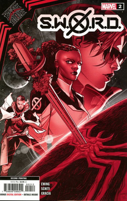S.w.o.r.d #2 (Marvel Comics, 2020), raw comic book in VF/NM condition — front cover