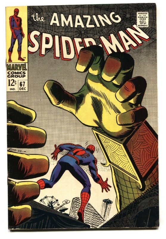 Amazing Spider-Man #67 (Marvel Comics, 1968), raw, ungraded comic book — front cover