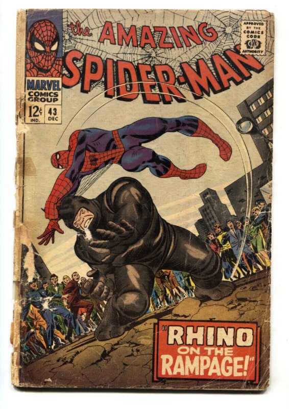 Amazing Spider-Man #43 (Marvel Comics), raw, ungraded comic book — front cover