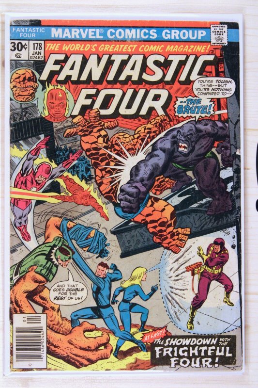 Fantastic Four #178 (Marvel Comics, 1977), raw comic book in FN/VF 7.0 condition — front cover