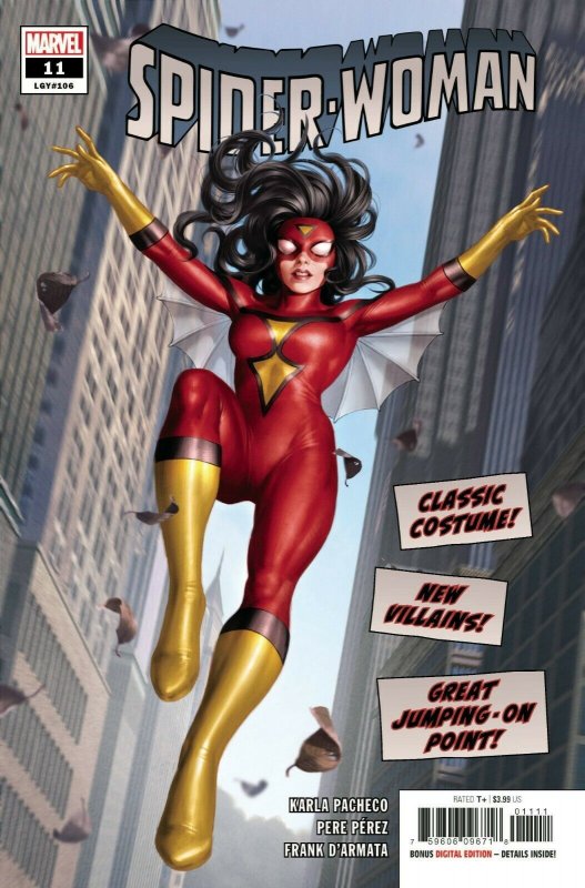 Spider-Woman #11 (Marvel Comics, 2021), raw, ungraded comic book — front cover