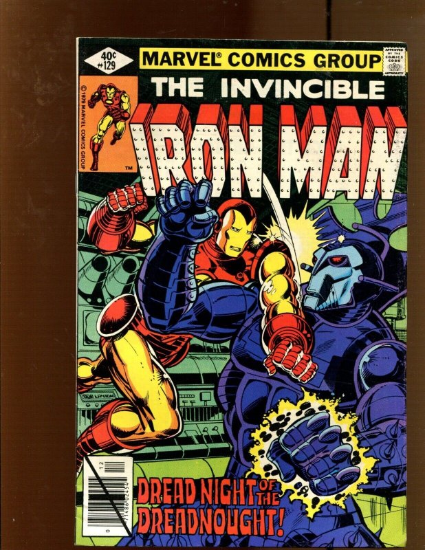 Iron Man #129 (Marvel Comics, 1979), raw comic book in 6.0 condition — front cover