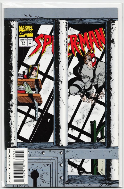 Spider-Man #57 (Marvel Comics, 1995), raw, ungraded comic book — front cover