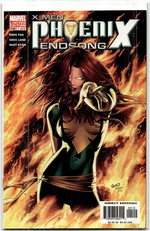 X-Men: Phoenix - Endsong #1 (2005), raw, ungraded comic book — front cover