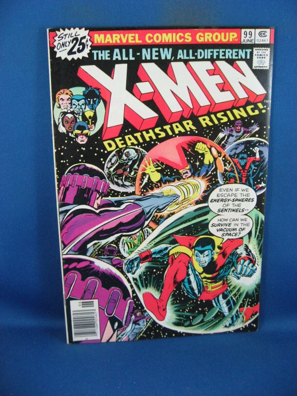 Uncanny X-Men #99 (Marvel Comics, 1976), raw comic book in VF condition — front cover