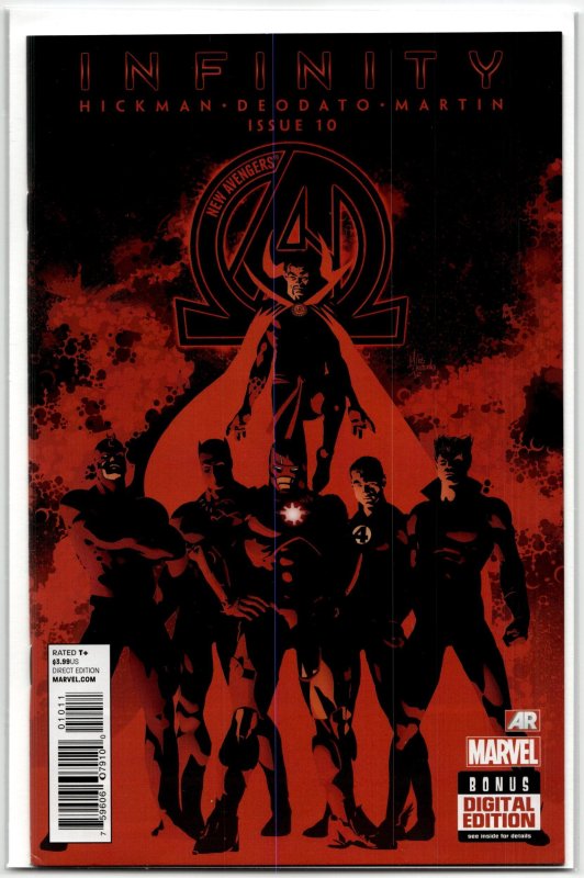 New Avengers #10 (Marvel Comics, 2013), raw, ungraded comic book — front cover