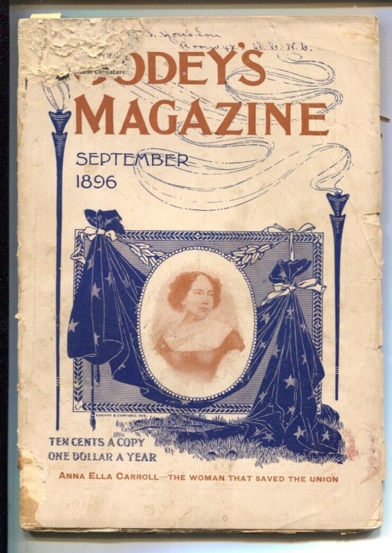 Godey's Magazine 9/1896-"The Wraith of Wrosely" by Kenneth Lee-Rare Early Pul... (Godey's Magazine), raw, ungraded comic book — front cover